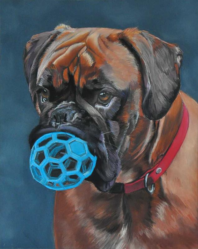 Gringo et sa balloon.JPG -  Pastel format /size 40 x 50